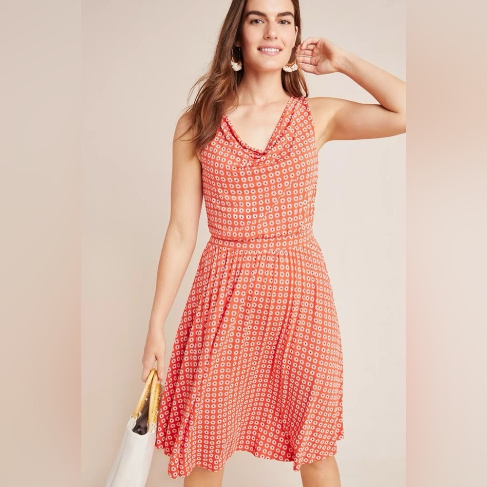 BOGO 💚 Sleeveless Red Printed Sundress - Casual Summer Dress